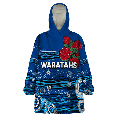 custom-text-and-number-nsw-waratahs-rugby-wearable-blanket-hoodie-aboriginal-indigenous