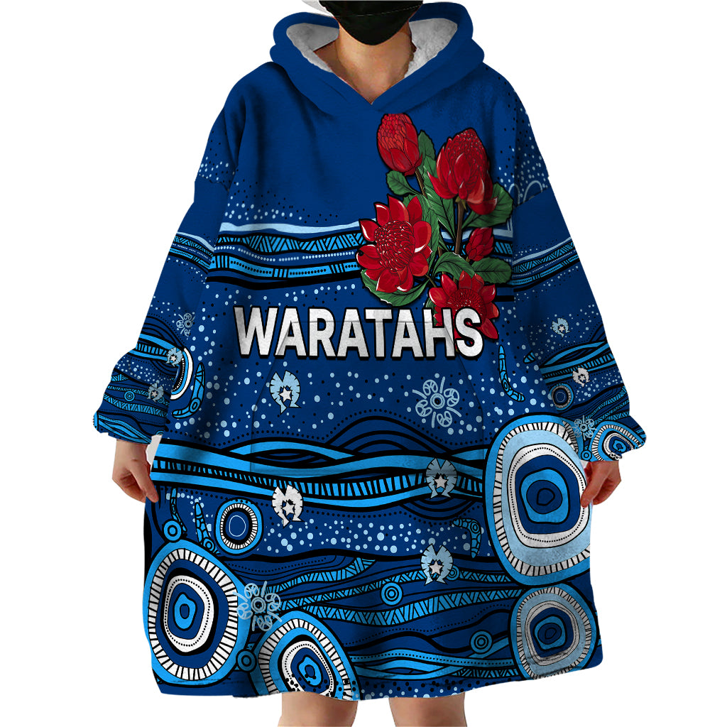 custom-text-and-number-nsw-waratahs-rugby-wearable-blanket-hoodie-aboriginal-indigenous