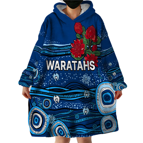 custom-text-and-number-nsw-waratahs-rugby-wearable-blanket-hoodie-aboriginal-indigenous