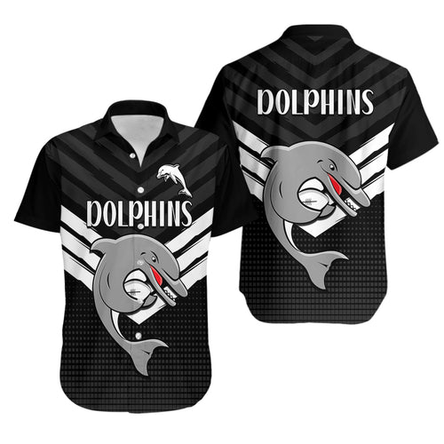 redcliffe-dolphins-rugby-hawaiian-shirt-simple-black-style