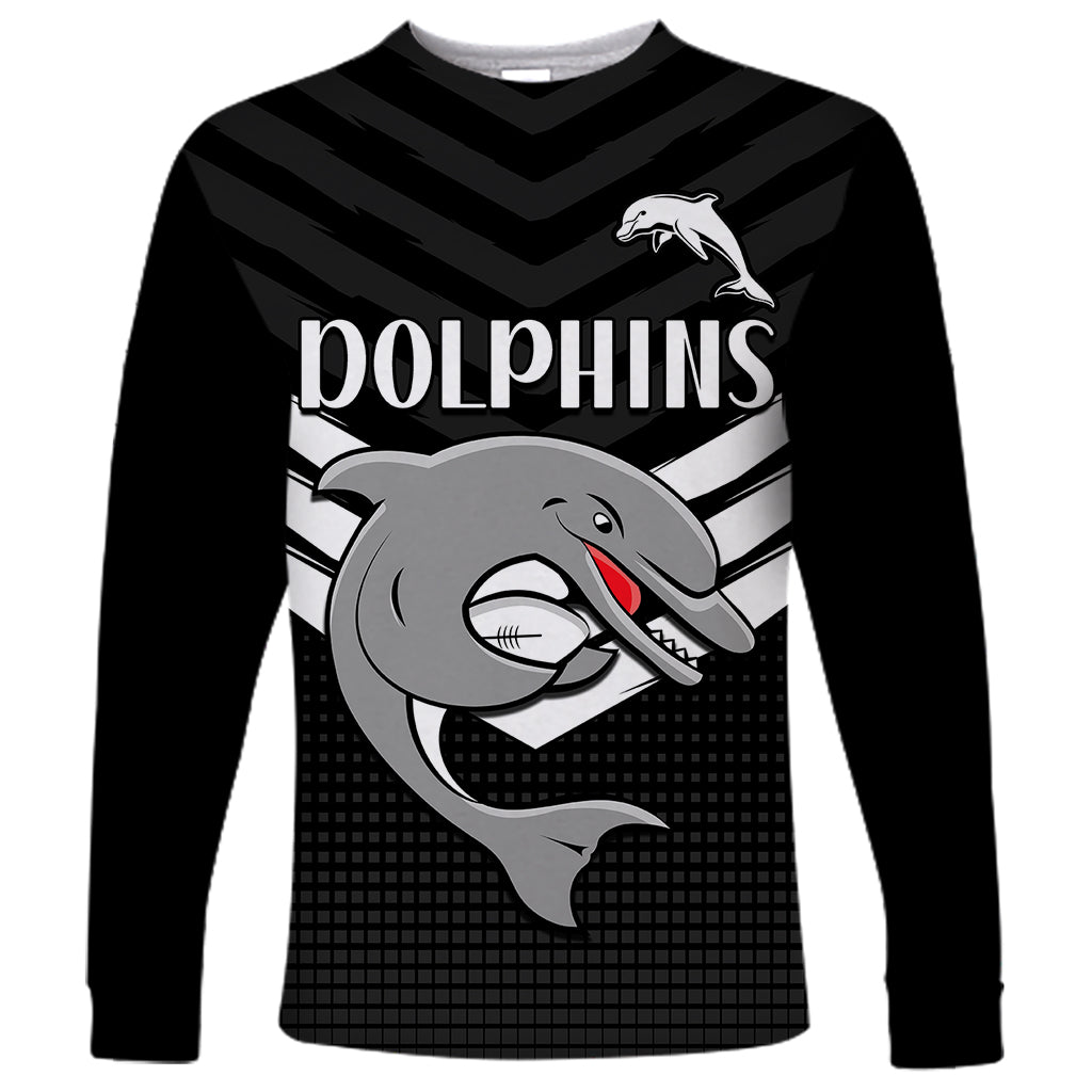 redcliffe-dolphins-rugby-long-sleeve-shirt-simple-black-style