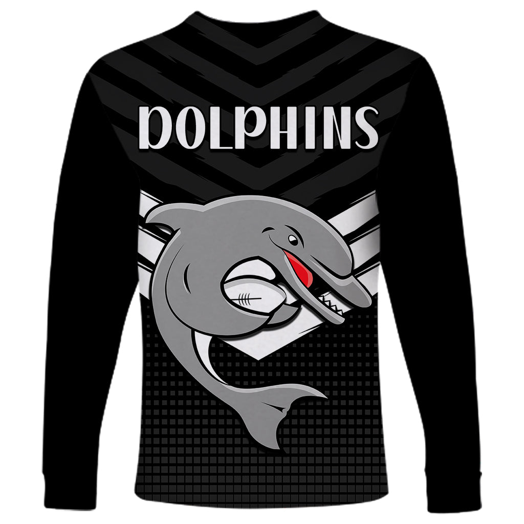 redcliffe-dolphins-rugby-long-sleeve-shirt-simple-black-style