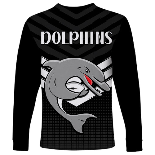 redcliffe-dolphins-rugby-long-sleeve-shirt-simple-black-style