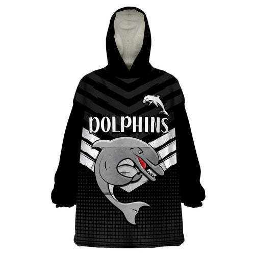 redcliffe-dolphins-rugby-wearable-blanket-hoodie-simple-black-style