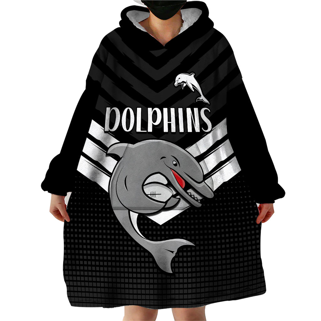 redcliffe-dolphins-rugby-wearable-blanket-hoodie-simple-black-style