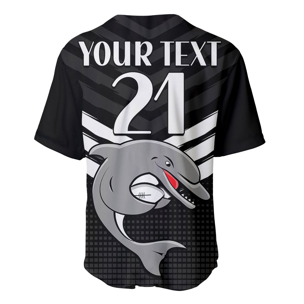 custom-text-and-number-redcliffe-dolphins-rugby-baseball-jersey-simple-black-style