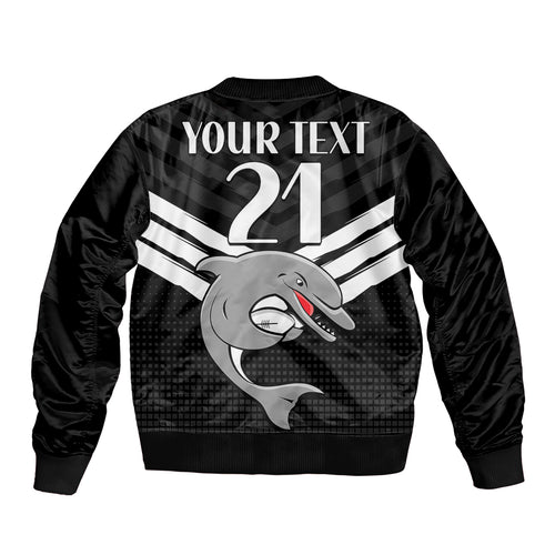 custom-text-and-number-redcliffe-dolphins-rugby-bomber-jacket-simple-black-style