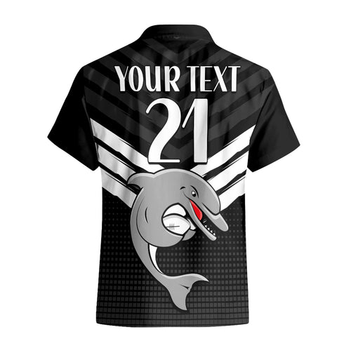 custom-text-and-number-redcliffe-dolphins-rugby-hawaiian-shirt-simple-black-style
