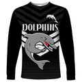 custom-text-and-number-redcliffe-dolphins-rugby-long-sleeve-shirt-simple-black-style