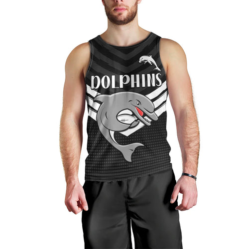 custom-text-and-number-redcliffe-dolphins-rugby-men-tank-top-simple-black-style