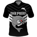 custom-text-and-number-redcliffe-dolphins-rugby-polo-shirt-simple-black-style