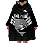 custom-text-and-number-redcliffe-dolphins-rugby-wearable-blanket-hoodie-simple-black-style