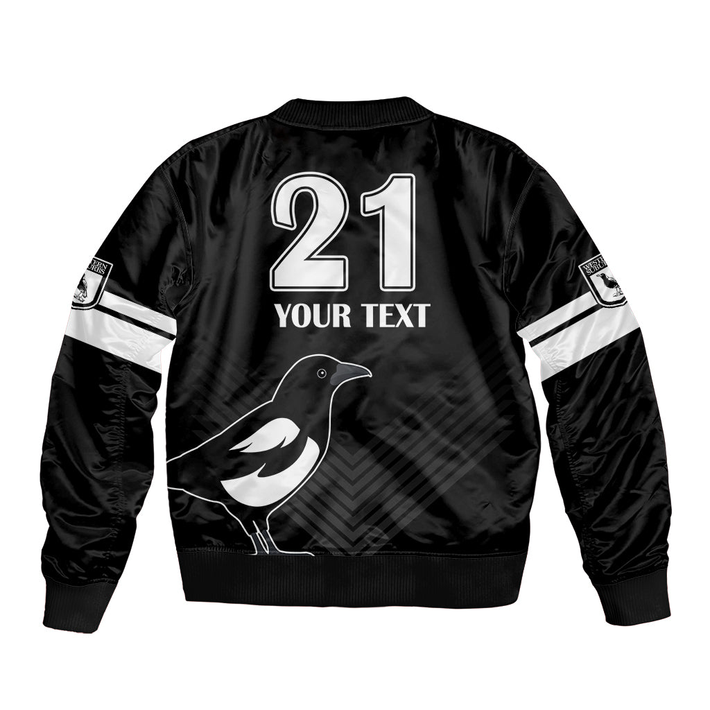 custom-text-and-number-western-suburbs-magpies-rugby-bomber-jacket-simple-style