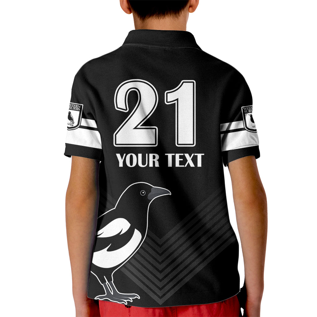 custom-text-and-number-western-suburbs-magpies-rugby-kid-polo-shirt-simple-style