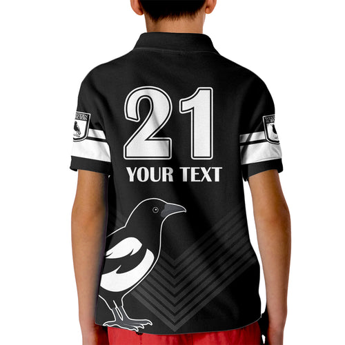 custom-text-and-number-western-suburbs-magpies-rugby-kid-polo-shirt-simple-style