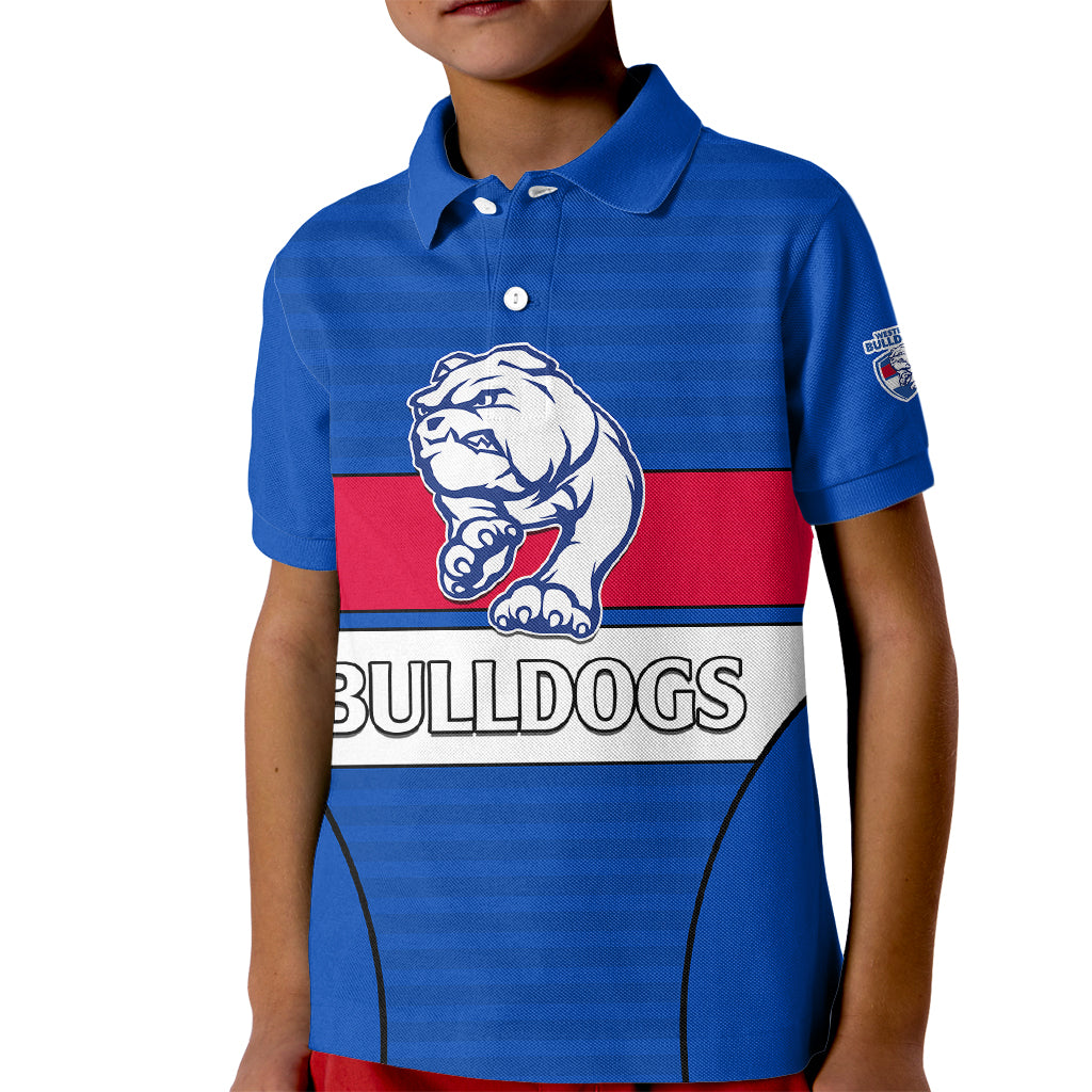 afl-bulldogs-football-kid-polo-shirt-simple-style-2023