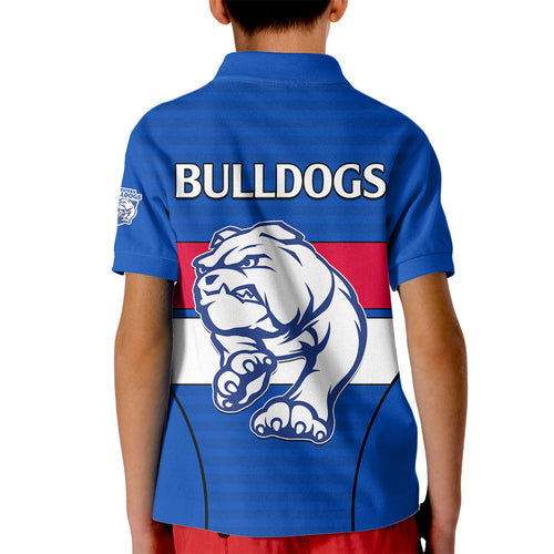 afl-bulldogs-football-kid-polo-shirt-simple-style-2023