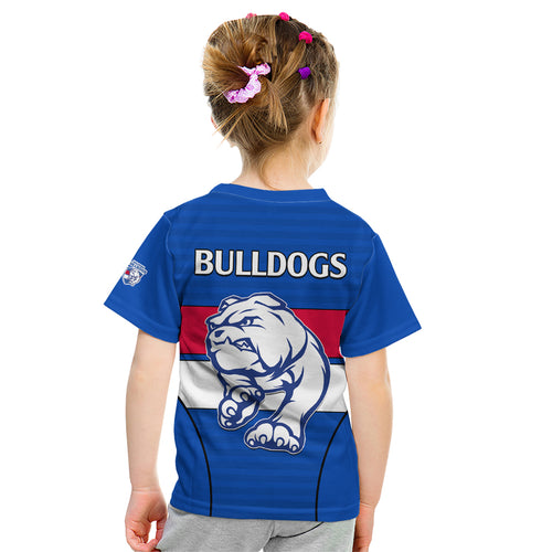 afl-bulldogs-football-kid-t-shirt-simple-style-2023