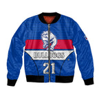custom-text-and-number-afl-bulldogs-football-bomber-jacket-simple-style-2023