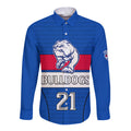 custom-text-and-number-afl-bulldogs-football-long-sleeve-button-shirt-simple-style-2023