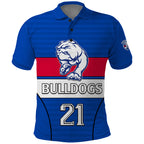 custom-text-and-number-afl-bulldogs-football-polo-shirt-simple-style-2023