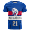 custom-text-and-number-afl-bulldogs-football-t-shirt-simple-style-2023