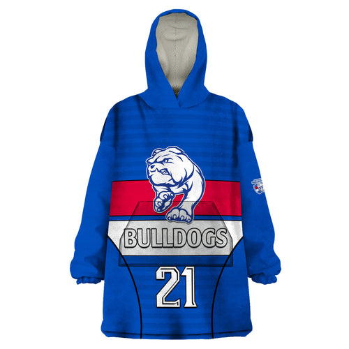 custom-text-and-number-afl-bulldogs-football-wearable-blanket-hoodie-simple-style-2023