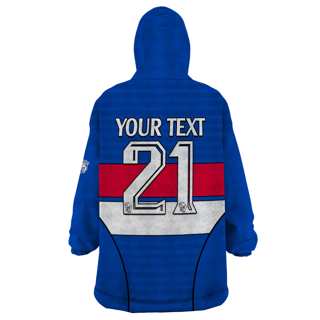 custom-text-and-number-afl-bulldogs-football-wearable-blanket-hoodie-simple-style-2023