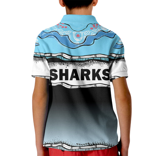 cronulla-sutherland-sharks-rugby-kid-polo-shirt-simple-style