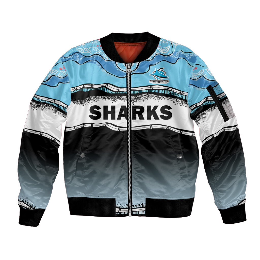 cronulla-sutherland-sharks-rugby-sleeve-zip-bomber-jacket-simple-style