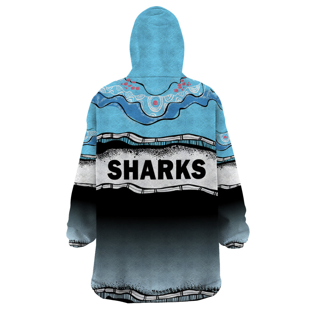 cronulla-sutherland-sharks-rugby-wearable-blanket-hoodie-simple-style