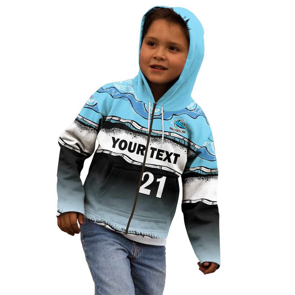 custom-text-and-number-cronulla-sutherland-sharks-rugby-kid-hoodie-simple-style
