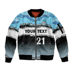 custom-text-and-number-cronulla-sutherland-sharks-rugby-sleeve-zip-bomber-jacket-simple-style