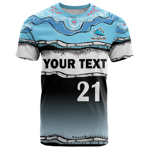 custom-text-and-number-cronulla-sutherland-sharks-rugby-t-shirt-simple-style