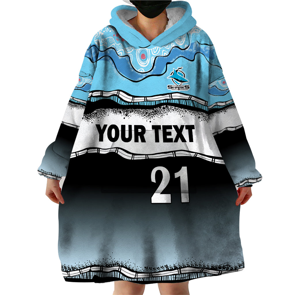 custom-text-and-number-cronulla-sutherland-sharks-rugby-wearable-blanket-hoodie-simple-style