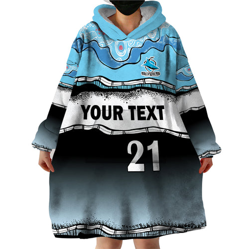 custom-text-and-number-cronulla-sutherland-sharks-rugby-wearable-blanket-hoodie-simple-style
