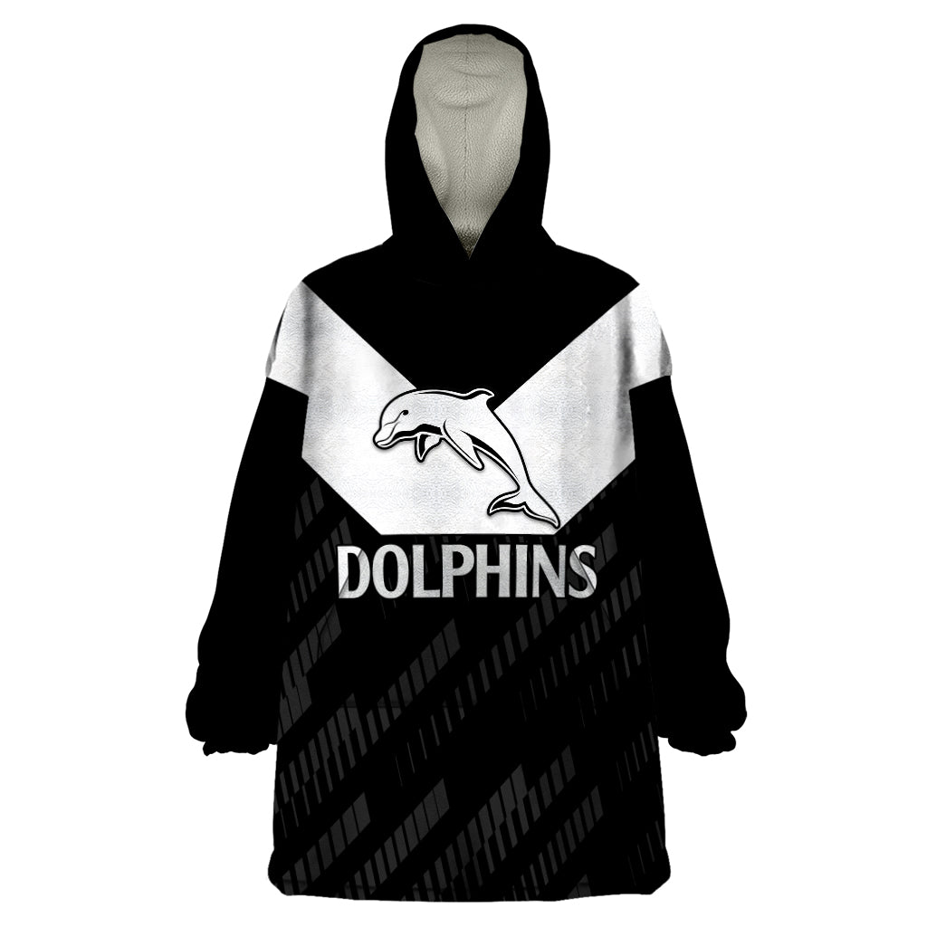 nrl-dolphins-rugby-wearable-blanket-hoodie-simple-black-style-2023