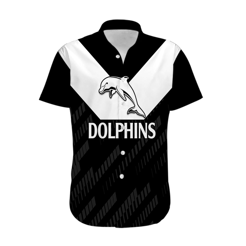 custom-text-and-number-nrl-dolphins-rugby-hawaiian-shirt-simple-black-style-2023
