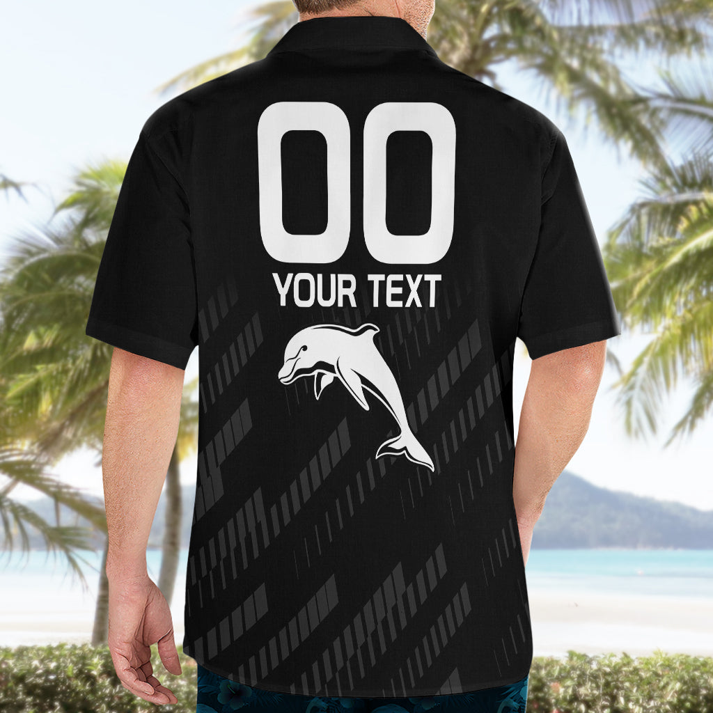 custom-text-and-number-nrl-dolphins-rugby-hawaiian-shirt-simple-black-style-2023