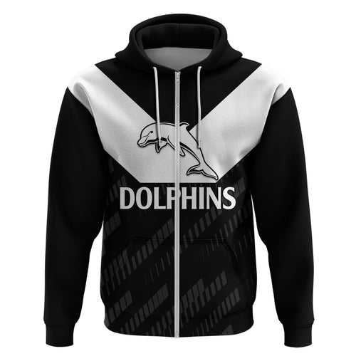 custom-text-and-number-nrl-dolphins-rugby-hoodie-simple-black-style-2023