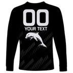 custom-text-and-number-nrl-dolphins-rugby-long-sleeve-shirt-simple-black-style-2023