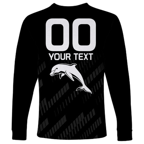 custom-text-and-number-nrl-dolphins-rugby-long-sleeve-shirt-simple-black-style-2023