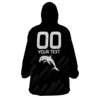 custom-text-and-number-nrl-dolphins-rugby-wearable-blanket-hoodie-simple-black-style-2023