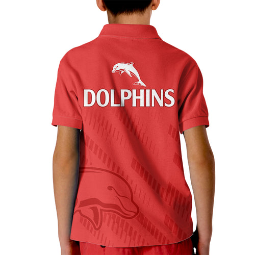nrl-dolphins-rugby-kid-polo-shirt-simple-red-style-2023
