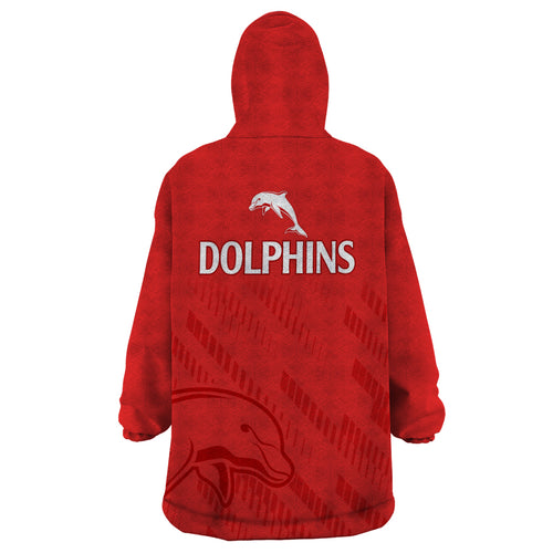 nrl-dolphins-rugby-wearable-blanket-hoodie-simple-red-style-2023