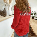 NRL Dolphins Rugby Women Casual Shirt Simple Red Style 2023 LT9