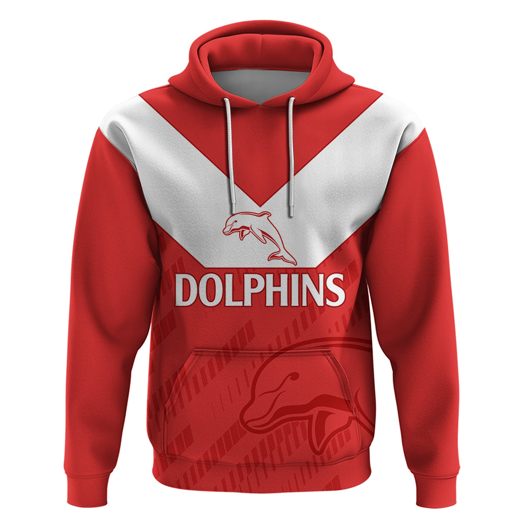 custom-text-and-number-nrl-dolphins-rugby-hoodie-simple-red-style-2023
