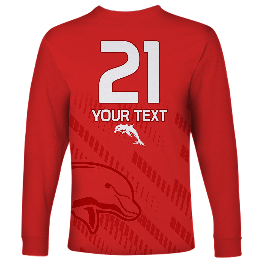 custom-text-and-number-nrl-dolphins-rugby-long-sleeve-shirt-simple-red-style-2023