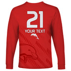 custom-text-and-number-nrl-dolphins-rugby-long-sleeve-shirt-simple-red-style-2023