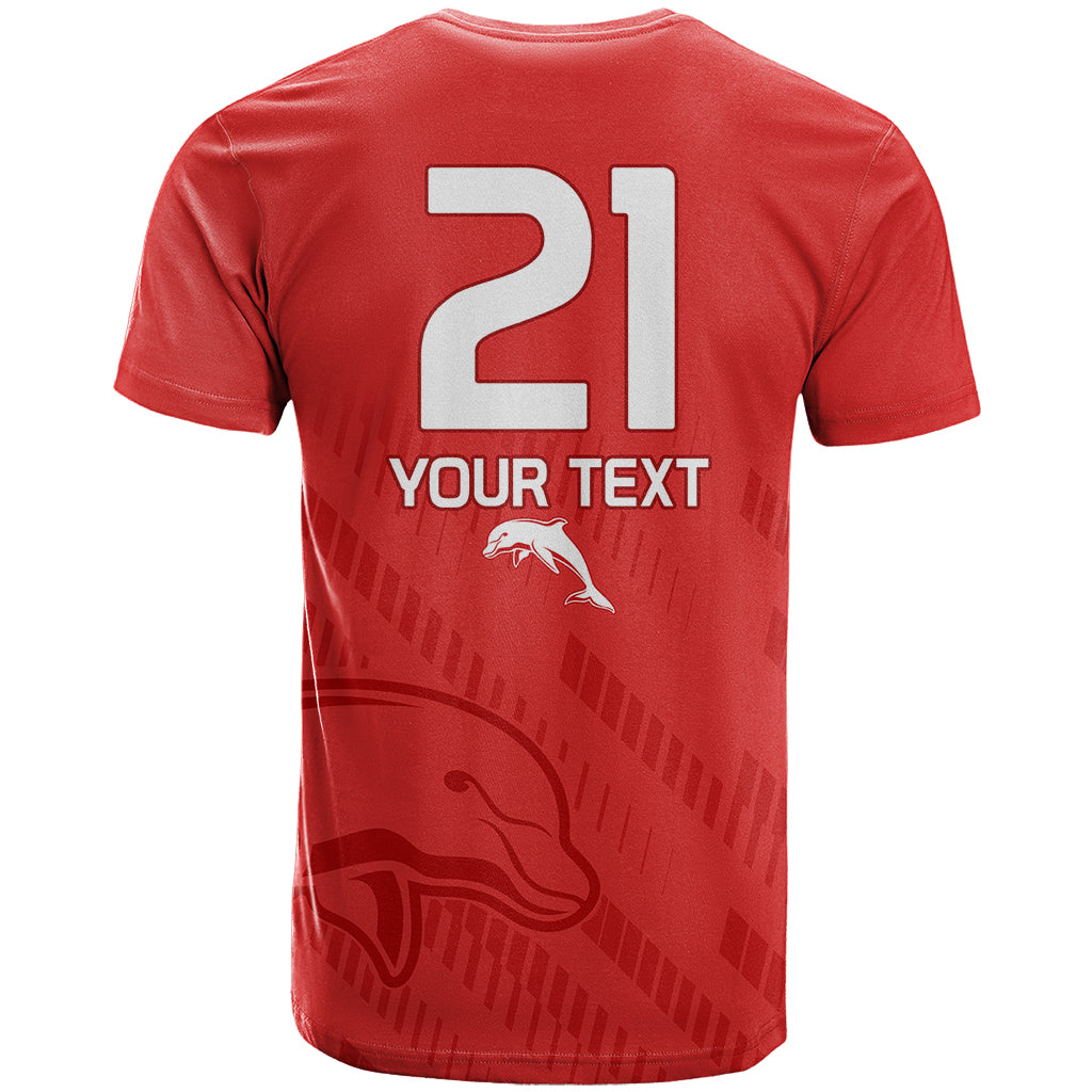 custom-text-and-number-nrl-dolphins-rugby-t-shirt-simple-red-style-2023